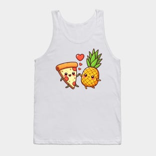 cute slice of pizza love pineapple Tank Top